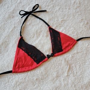 Lace triangle bikini lingerie